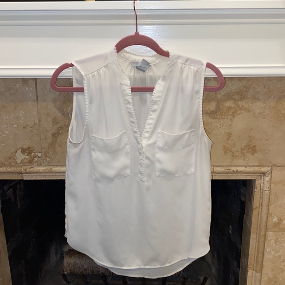 H&M Tops - H&M Cream Tank-top Blouse